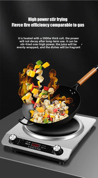 5000W Household Concave Induction Cooker High Power Intense Fire Non-Radiative Multifunction Stir Frying Electric Stove