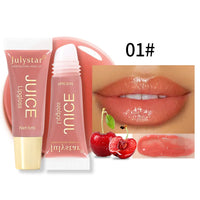 Julystar 6color Long lasting Moisturizing Mirror Lip Oil, Fruit Flavor, Pudding Lip Moisturizing, Water Radiant Lip Honey