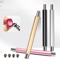 Strong magnetic Long Double Head Nail Magnet Tool Pens Magnetic Cat Eye Gel Polish Nail Art Kit for DIY Salon Studio 2030