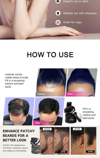 Hairline Powder Instantly Conceals Hair Root Touch Hair Powder for Thinning Hair for Women and Men,Hairline Shadow Powder Makeup