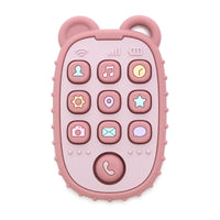 2024 New Baby Teether mobile phone Shape Silicone Teether Teething Toy Kids Sensory Educational Toy baby gift set