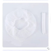 100 PCS Disposable Microblading Non Woven Fabric Makeup Hair Net Cap Sterile Hat Chef Catering Dust Strip Bathroom Supplies