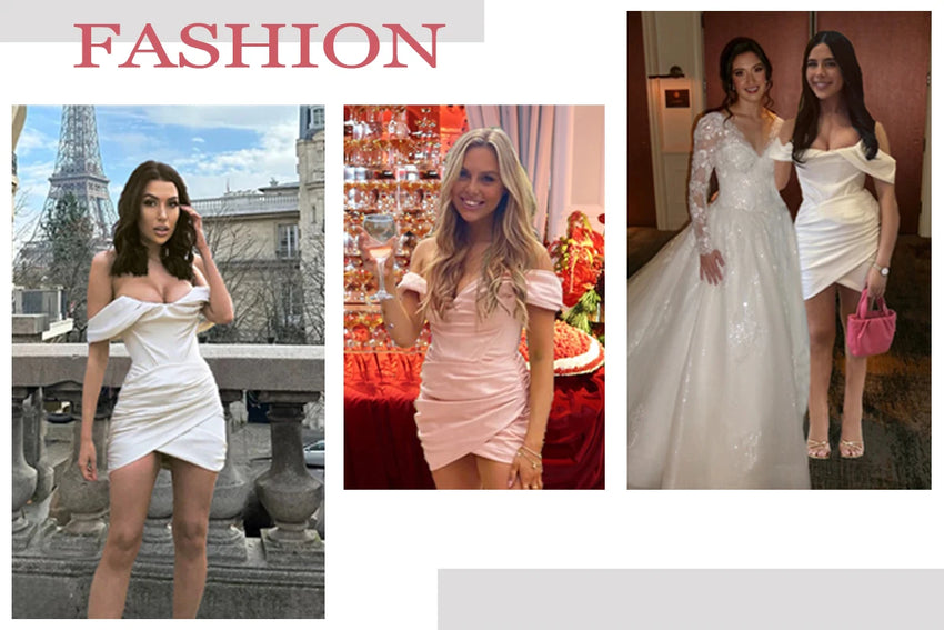 Suninheart White Evening Dresses for Events Red Long Sleeve Lace Elegant Party Dresses 2025 Women Luxury Wedding Prom Dress Gown