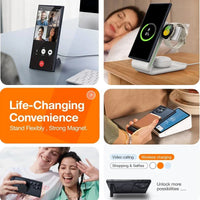 UYUXIO Magnetic Stand Phone Case for Samsung Galaxy S26 A05 A06 A16 A26 A35 A36 A55 A56 S25 S23 S22 Ultra Cover with Kickstand
