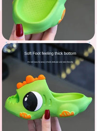 /Summer Aged 2-12 Children Slippers Cute Cartoon Dinosaur Beach Sandal For Kids Boys Girls Flip Flops Non-Slip Indoor Home Shoes