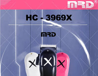 MRD HC-3969X Lawn Shovel Men's Professional Hair Clipper DC Rotating Motor Horn DLC Black Diamond Blade 7200RPM Trimmer Withbase