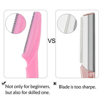 Portable Eyebrow Trimmer Blade Women's Face Shaver Safety Knife Makeup Scraper Hair Removal Tool for Eyebrow Epilation
