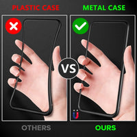Magnetic Tempered Glass Privacy Metal Case For iphone 17 16 15 14 13 12 XR 11 ProMAX 16 E 360 Magnet Antispy Protective Cover