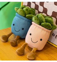 Halloween Christmas Creative Simulation Plants  Succulent Plush Greenery Ornaments Catching Machine Rag Dolls Home Accessories