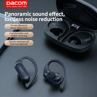 DACOM L19 Wireless Headphones Bluetooth 5.3 Earphones True with Mic Button Control Noise Reduction Earhooks Waterproof Headset