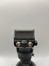 MRD HC-3969X Lawn Shovel Men's Professional Hair Clipper DC Rotating Motor Horn DLC Black Diamond Blade 7200RPM Trimmer Withbase