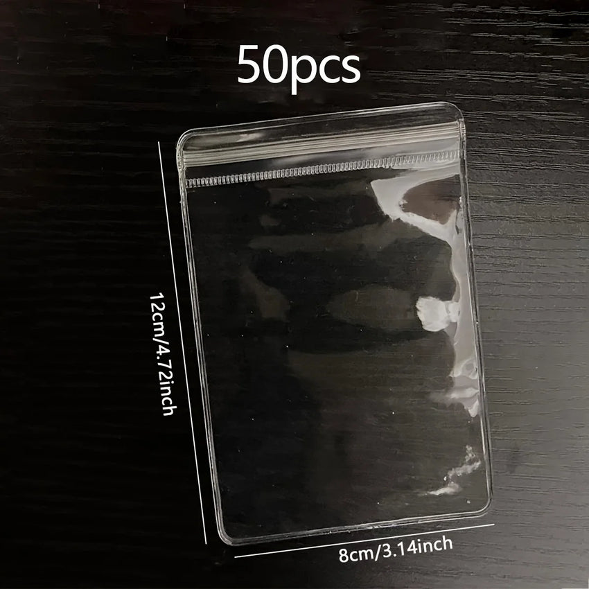 50/100/200pcs-Clear Earring Bags Waterproof Bags Thickened Reusable Storage Pouch for Jewelry Rings Necklace Bracelet