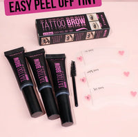 Peel-off Eyebrow Tearing Eyebrow Gel Tattoo Cream Dyeing Eyebrow Cream Tint Dye Semi-permanent Makeup Waterproof Beauty Supplies