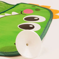 Baby Bath Toy Storage Bag Cartoon Cute Duck Mesh Quick Drying Bathroom Bath Bag with Suction Cup Drying Hanging Bag