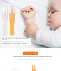 Baby Plastic Tweezers Nose Cleaner Tool Kids Safety Tweezers Cleaning Forceps Toddler Nasal Cavity Care Supplies Baby Essentials
