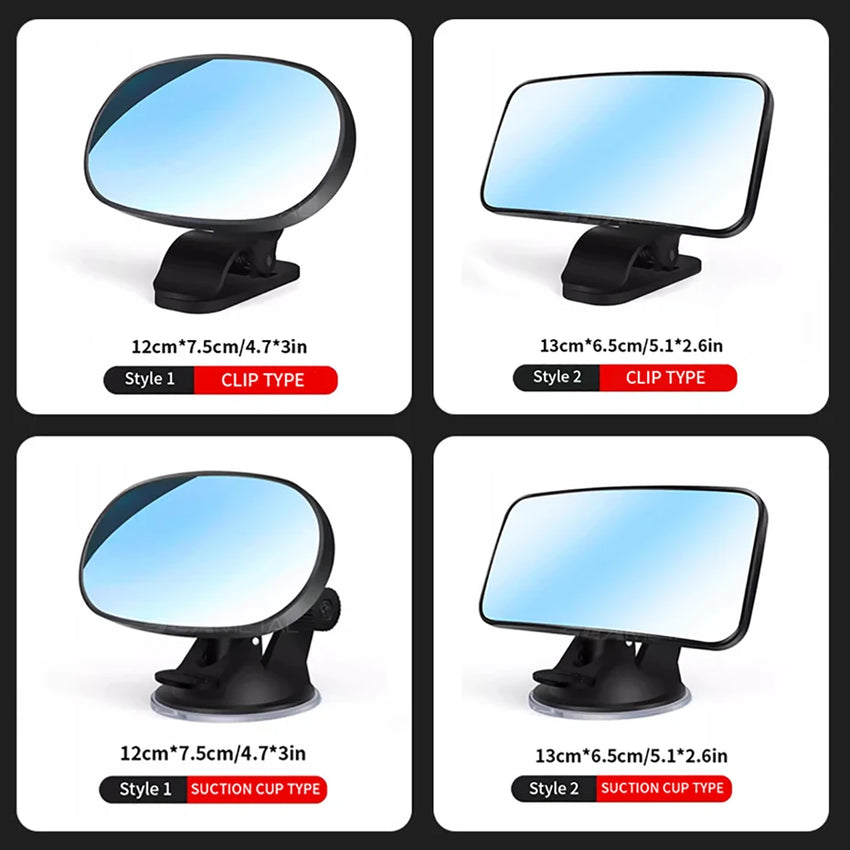 Car Baby Mirrors Interior Dashboard Suction Windshield Sun Visor Plate Clips Mirror Safety Rearview Mirrors Baby Kids Monitor