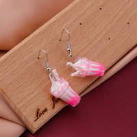 Personalized Simulation Cigarette Earrings Fashion Creative Funny Cigarette Butt Earring for Women Men Punk Street Jewelry Gifts