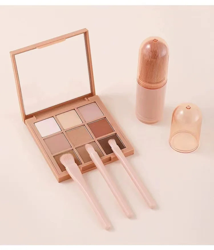4-in-1 Makeup Set Beauty Tools Mini Set Brush Skin Tone Telescopic Brush Portable Makeup Brush beauty tools