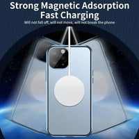 Metal Magnetic Anti Peeping Privacy Case For iPhone 17 16e 15 14 13 12Pro Max Magsafe Case 360 Protection Shockproof Phone Cover