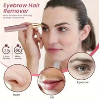 2026 New Electric Eyebrow Trimmer Pen Automatic Hair Removal Razor for Women Men Facial Shaver Beauty Tool Epilator