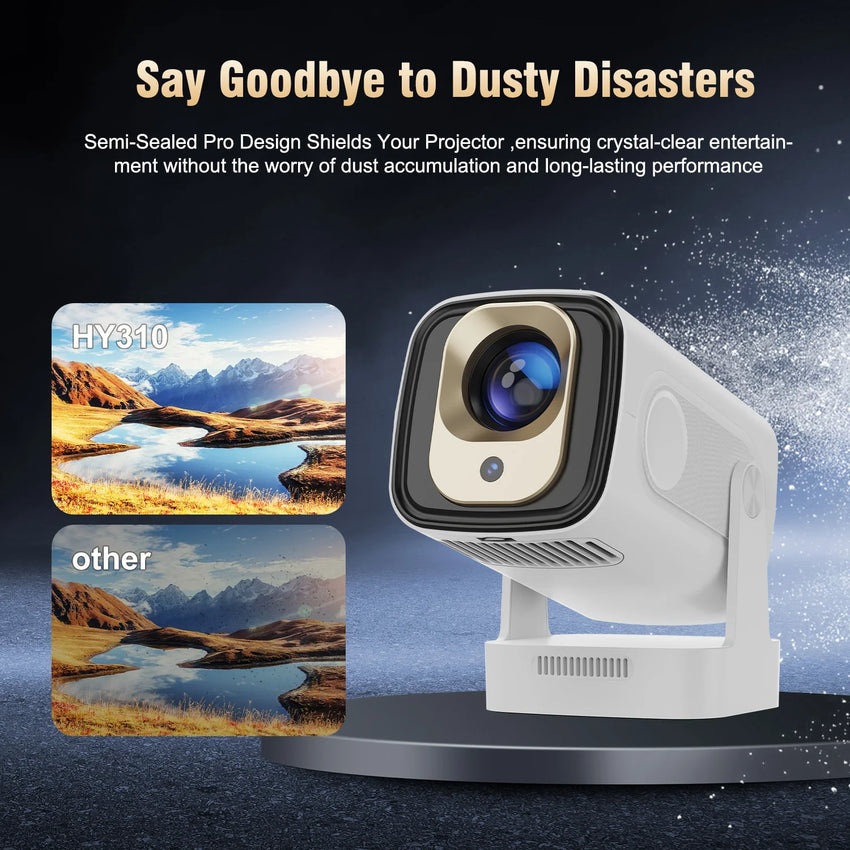 Magcubic HY310 Auto Focus Projector 1080P Native 4K 330ANSI Android 11 WiFi6 BT5.4 Mini Outdoor Movie Projector with Air Mouse