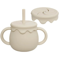 Baby Feeding Cups Portable Drinkware Sippy Cup Solid Food Container Snack Cup Toddlers Learning Cups Newborn supplies