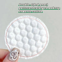 100/200pcs Soft Round Cotton Pad With Double-sided Texture Daily Facial Cleaning Makeup Removal Skin Care For Home And Travel Us
