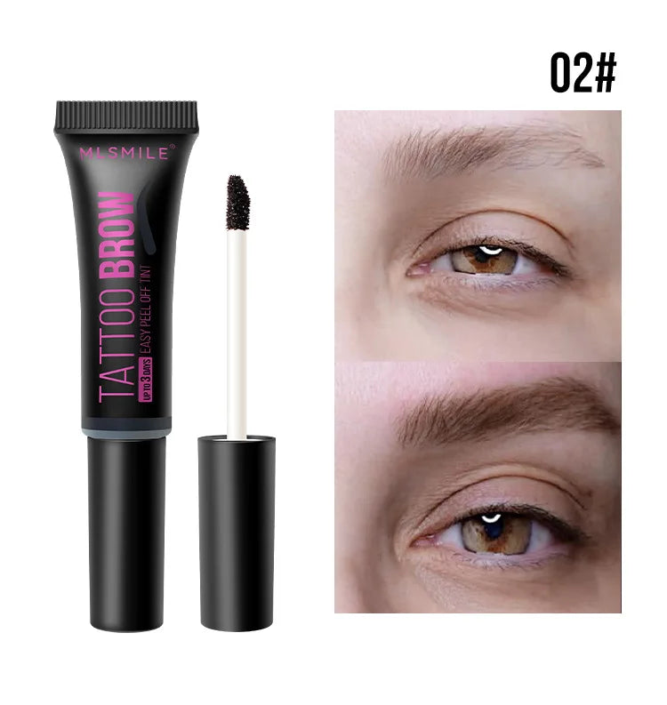 Peel-off Eyebrow Tearing Eyebrow Gel Tattoo Cream Dyeing Eyebrow Cream Tint Dye Semi-permanent Makeup Waterproof Beauty Supplies
