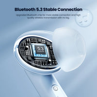 Toocki Bluetooth Earphones BT 5.3 Flip In-Ear Headphones True Wireless Hi-Fi Headsets 400mAh Long Standby Phone Sports Earbuds