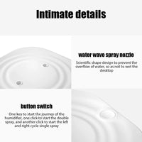 2L Large Capacity Dual Spray Humidifier USB Home Office Desktop Aroma Diffuser Mist Purifier Essential Oil Air humidificador