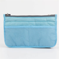 Multifunctional Bi-fold Storage Bag Double Zipper Large Capacity Storage Arrangement Makeup Toiletries Large Classification Bag