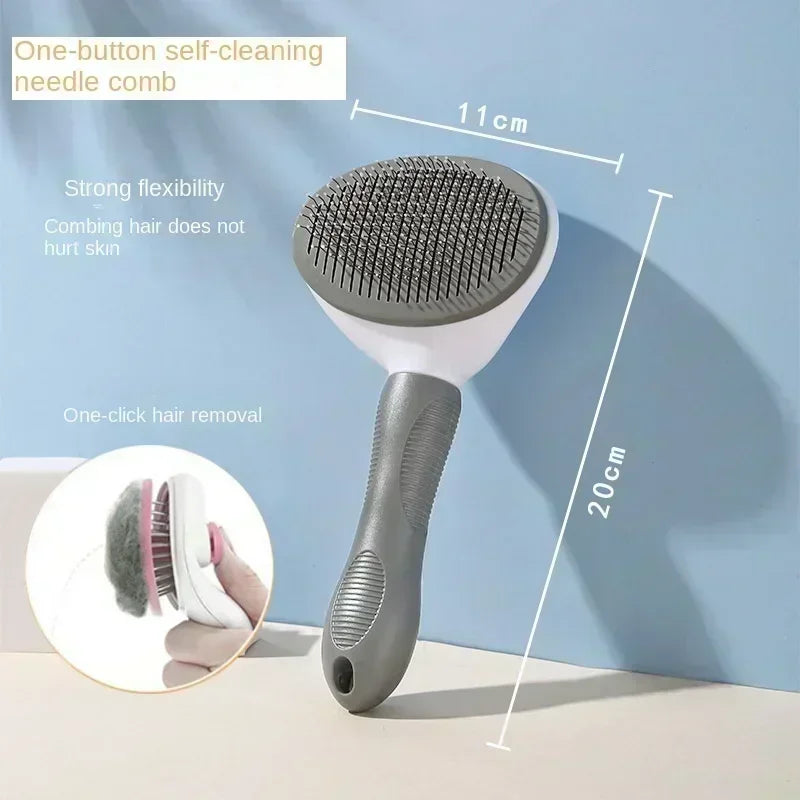 Stainless Steel Pet Hair Remover Brush for Dogs Cats Professional Deshedding Grooming Tool Home Pet Supplies Cat Dog Accessories