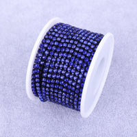 Crystal 10 Yard Rhinestones Trim Stone Cup Chain Gold Diamond Strass Decorative Applique Crystal Trimmings For Dresses