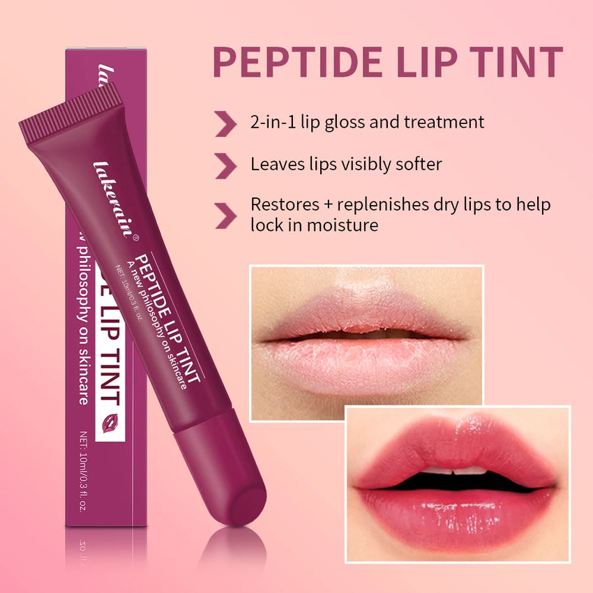 10ml Lip Glaze Moisturizing Jelly Lip Enrichment Oil Lasting Water Light Glass Lip Plump Oil Remove Line Lip Protection Serum