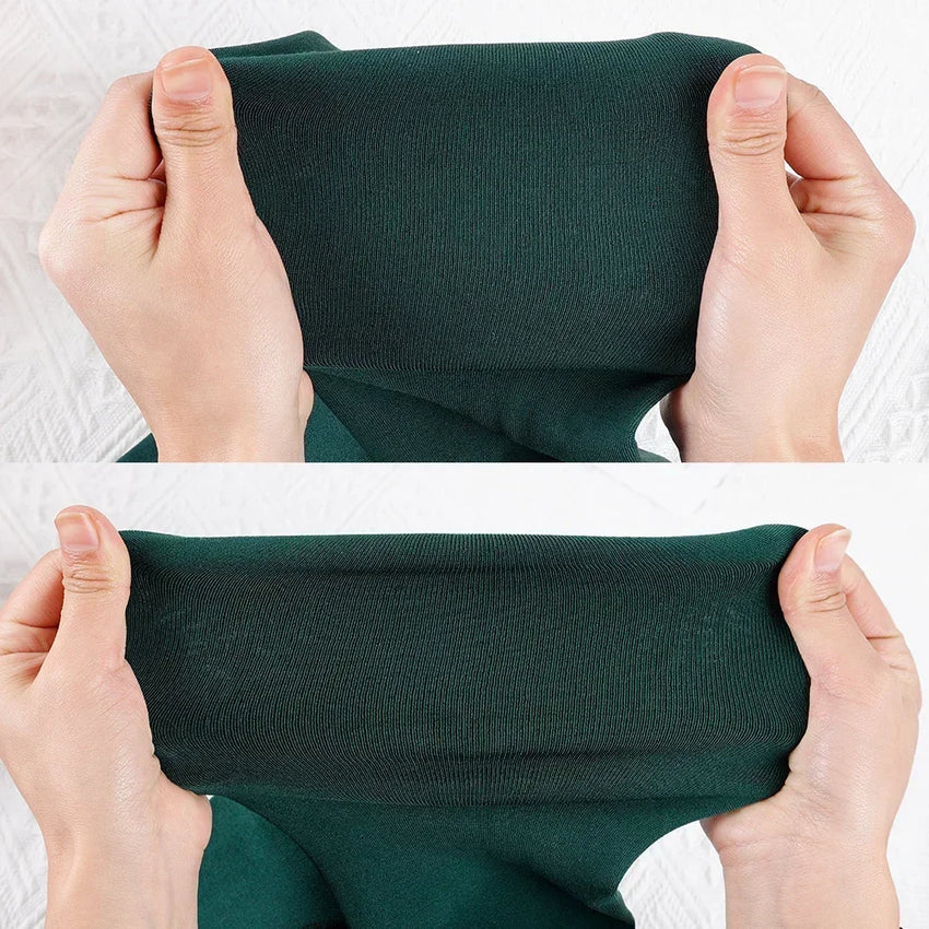 Women's Thermal Winter Tights Fleece Lined Sheer Velvet Pantyhose Thick Warm Leggings with Plush Inner Layer