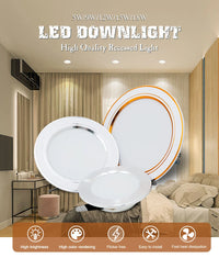 LED Downlight 12V 24V 110V 220V Spot Three Colors 5W 9W 12W 15W 18W Recessed in Led Ceiling Downlight Light Cold Warm White Lamp