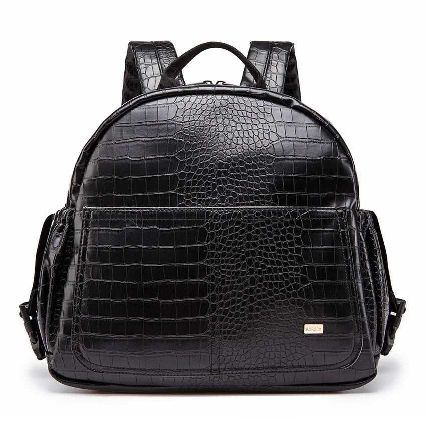 Soboba Large Capacity Solid Diaper Bag with Backpack Straps for Fashionable Mothers – Waterproof Nappy Changing Bag