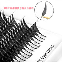 Yelix Feather Lashes Comic Spire Premade Lashes Fans Manga Anime Volume False Eyelashes Extensions for Makeup Tool