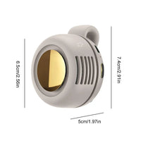Portable Silent Mini Bladeless Electric Fan,Small fan Clip on Shirt Waist Mini Bladeless Fan Adjustable 3-Speed For Outdoor
