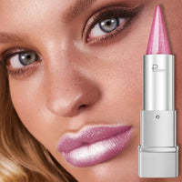 Pearl Shimmer Lipstick for Women, Metallic High Shine Lip Color, Waterproof Smudge Proof, 24 Hours Long Lasting, Lightweight Gla