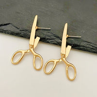 New Creative Retro Scissors Earrings for Women's Personalized Crowd Festival Gift Earrings