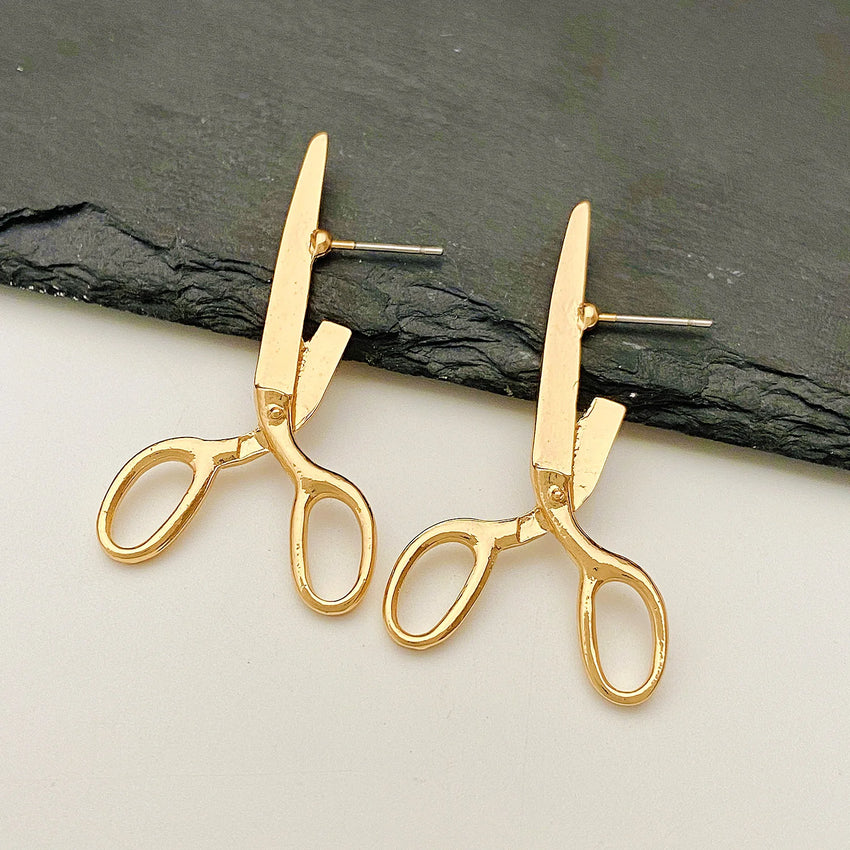New Creative Retro Scissors Earrings for Women's Personalized Crowd Festival Gift Earrings