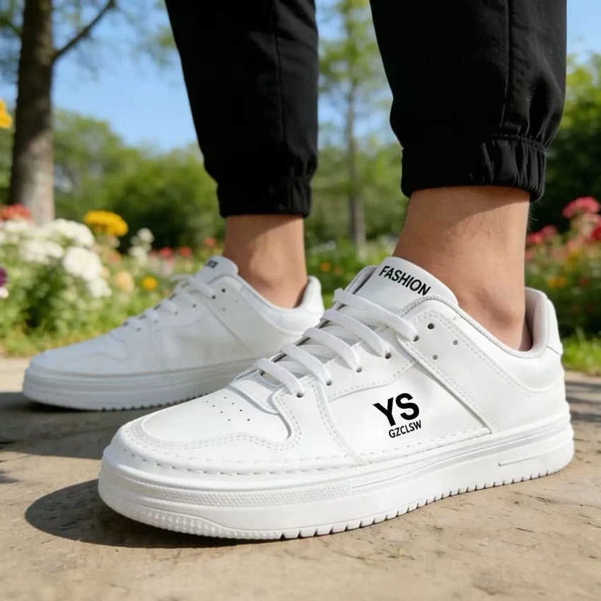 New 2026 Summer Korean Style Fashionable Breathable Versatile White Sneakers Casual Heightening Flat Shoes Comfortable All-Match