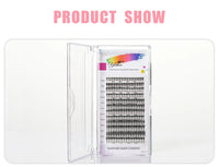 Yelix Feather Lashes Comic Spire Premade Lashes Fans Manga Anime Volume False Eyelashes Extensions for Makeup Tool
