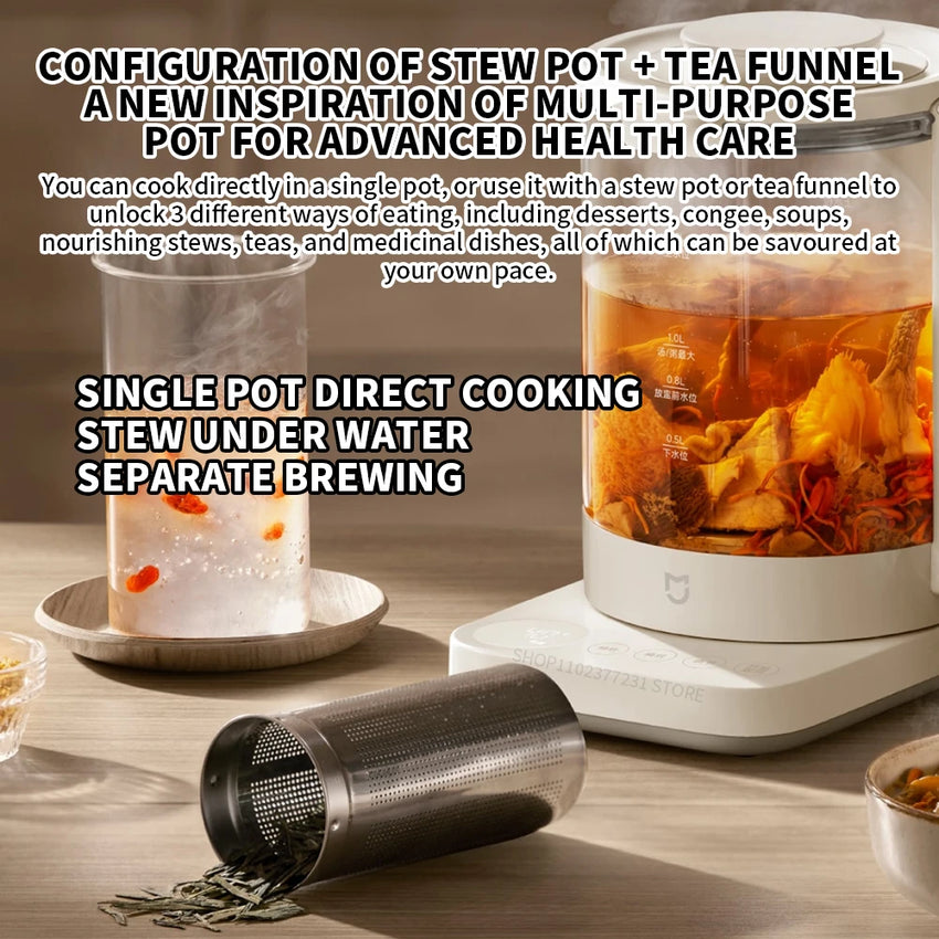 NEW Xiaomi S2 Multifunctional Health Pot kettle 1.5L Household Appliances 800W 304 Stainless Steel Heat Preservation