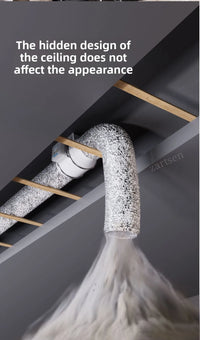 Exhaust Fan Home Mute Inline Duct Fan Bathroom Exhaust Fan Ventilation Equipment Kitchen Bathroom Wall Mounted Air Purifying Ve
