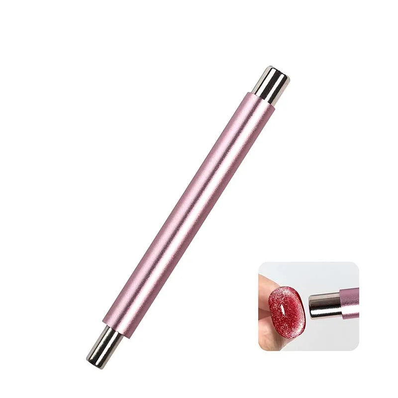 Strong magnetic Long Double Head Nail Magnet Tool Pens Magnetic Cat Eye Gel Polish Nail Art Kit for DIY Salon Studio 2030