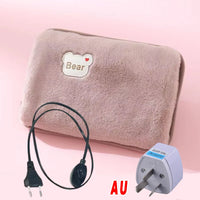 Electric Hot Water Bag Home Heater Soft Winter Hand Warmer Reusable Bottle EU Plug Rechargeable Pocket Warmer Home Office