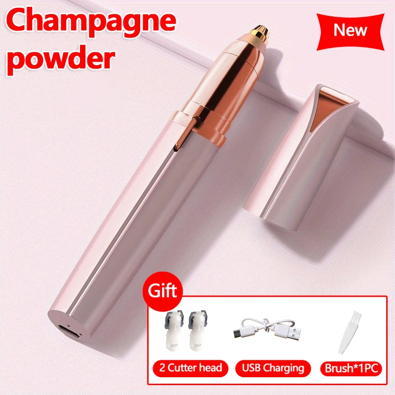 2026 New Electric Eyebrow Trimmer Pen Automatic Hair Removal Razor for Women Men Facial Shaver Beauty Tool Epilator