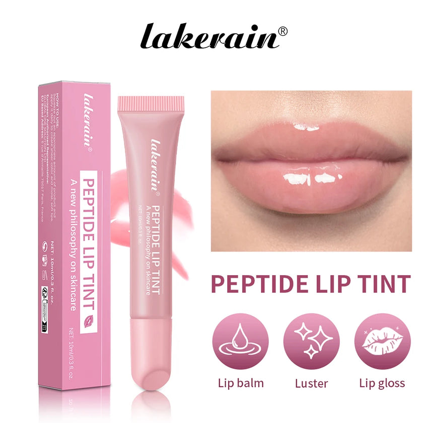 10ml Lip Glaze Moisturizing Jelly Lip Enrichment Oil Lasting Water Light Glass Lip Plump Oil Remove Line Lip Protection Serum